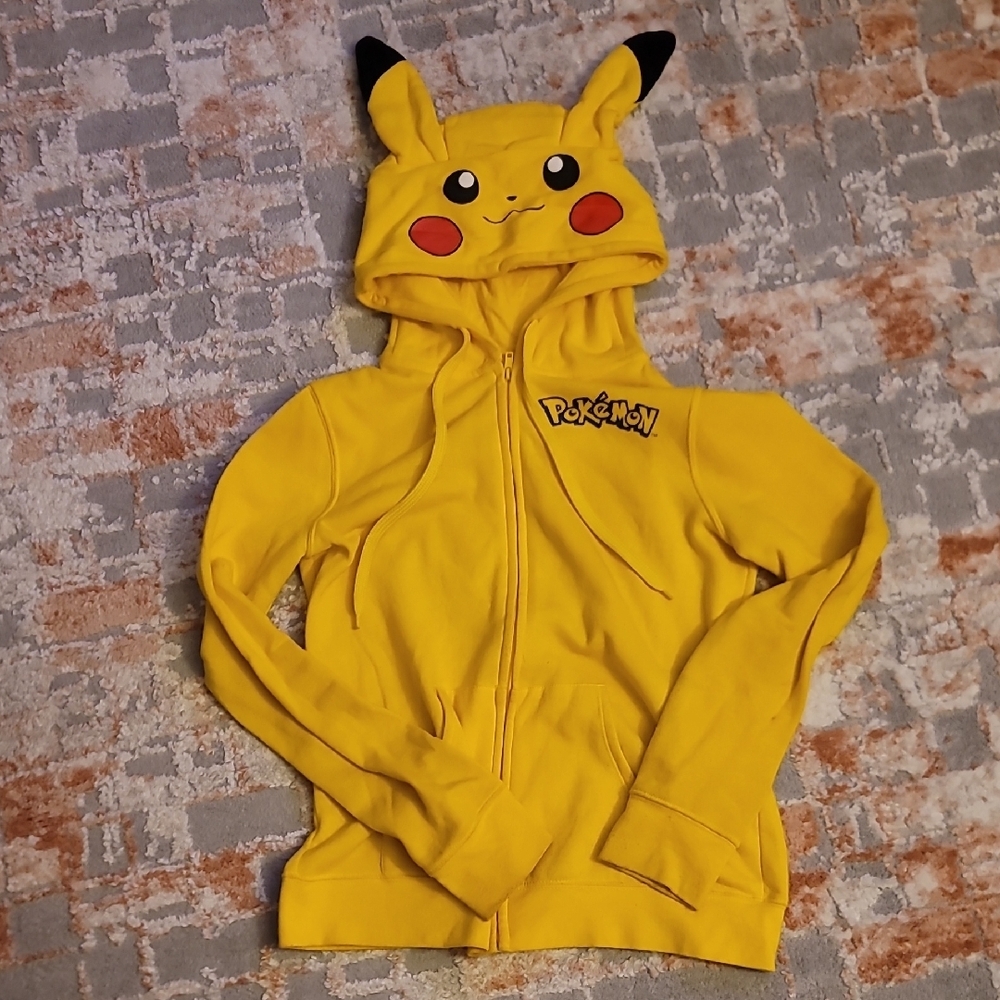 Pokemon Pikachu Yellow Sweatshirt Hoodie